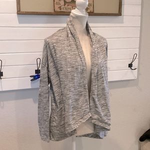 PURE ENERGY CARDIGAN WATERFALL STYLE GRAY SOFT&COZY